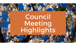 Council Meeting Highlights - June 2022 